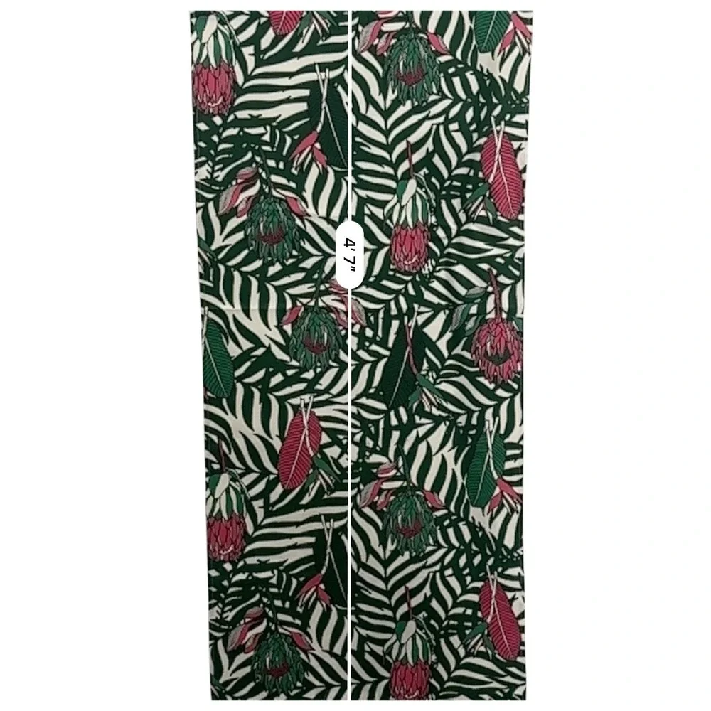 A Love Supreme South Africa Cotton Table Runner Pink Protea Tropical Green Leaf